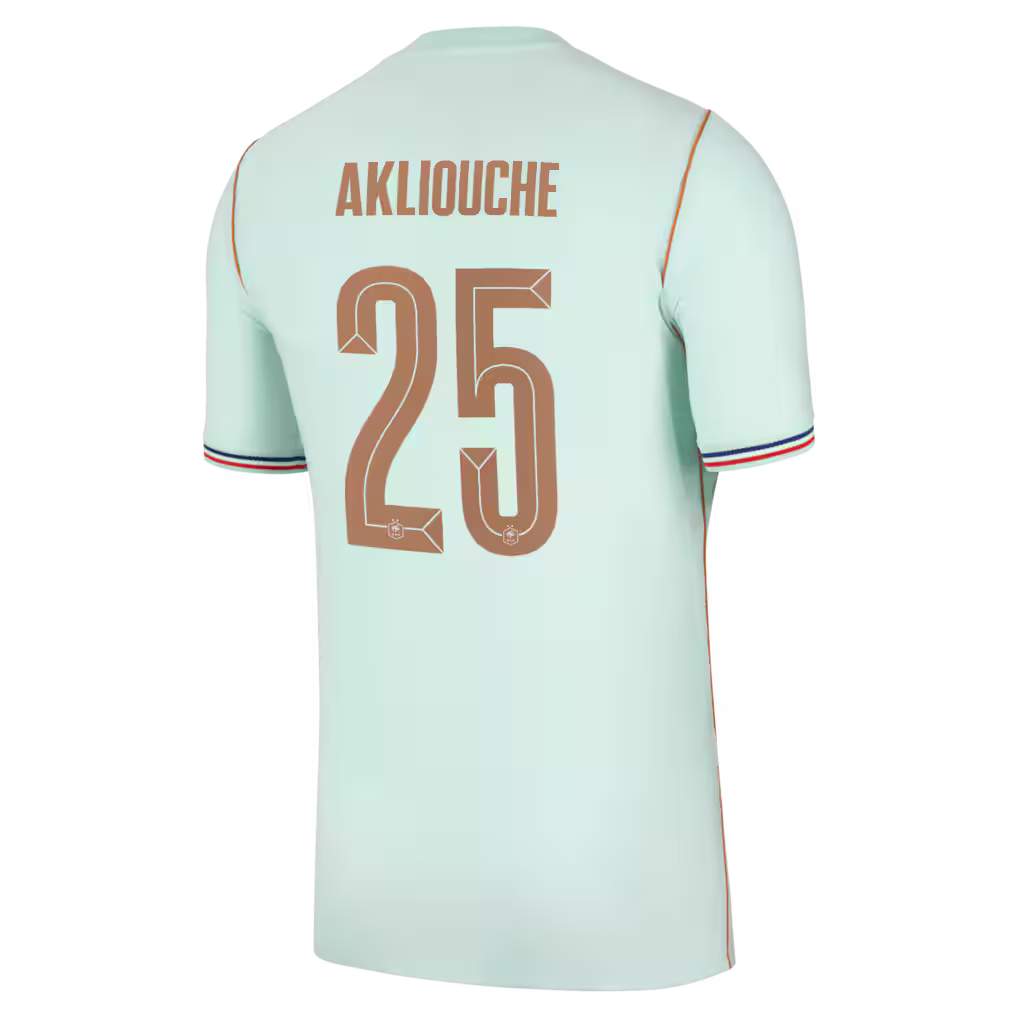 Maillot France Nike FFF Extérieur Stadium 26 avec flocage Akliouche 25
