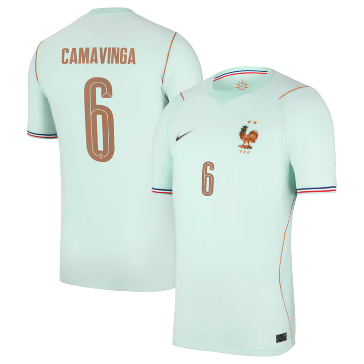 Maillot France Nike FFF Extérieur Stadium 26 avec flocage Camavinga 6