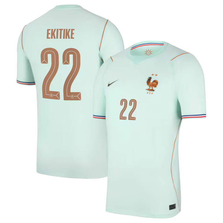 Maillot France Nike FFF Extérieur Stadium 26 avec flocage Ekitike 22