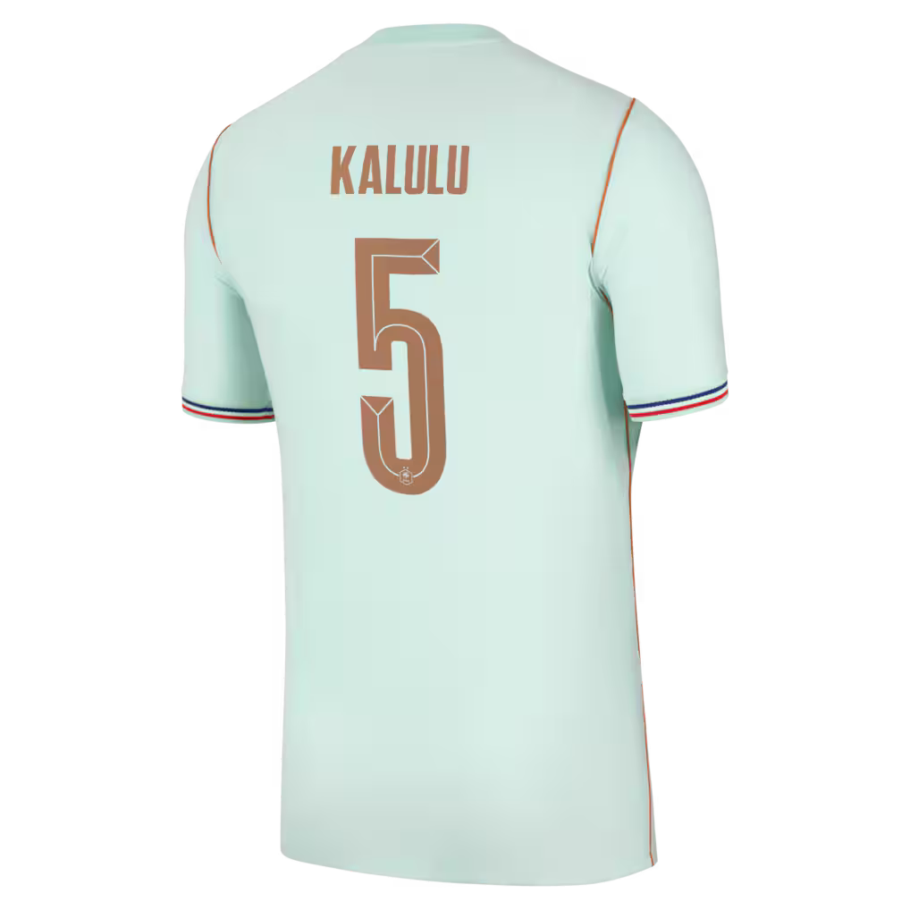 Maillot France Nike FFF Extérieur Stadium 26 avec flocage Kalulu 5