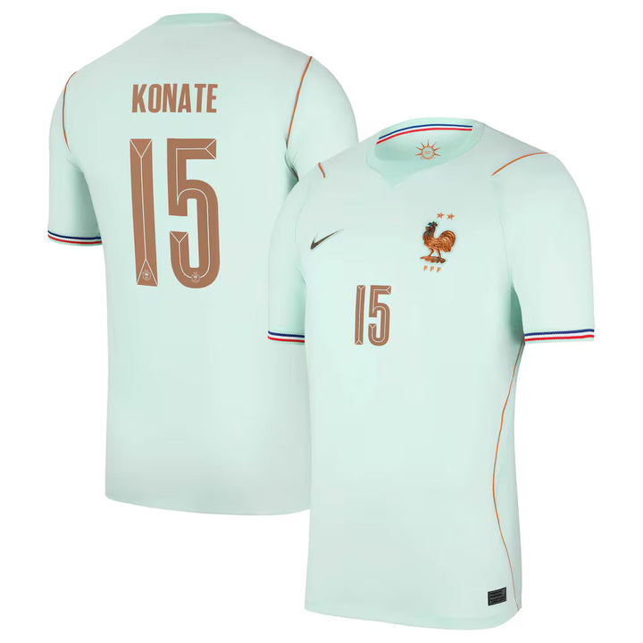 Maillot France Nike FFF Extérieur Stadium 26 avec flocage Konate 15