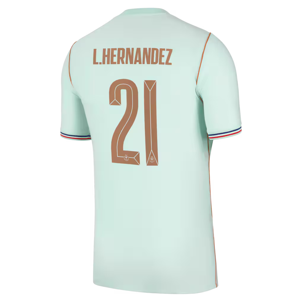 Maillot France Nike FFF Extérieur Stadium 26 avec flocage L.Hernandez 21