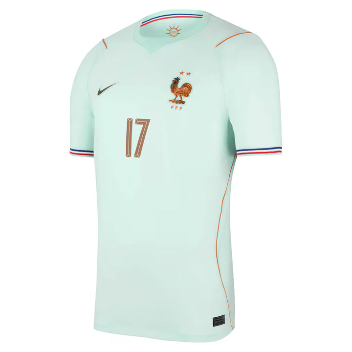 Maillot France Nike FFF Extérieur Stadium 26 avec flocage Saliba 17