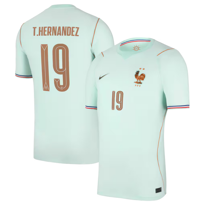 Maillot France Nike FFF Extérieur Stadium 26 avec flocage T.Hernandez 19
