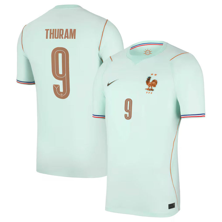 Maillot France Nike FFF Extérieur Stadium 26 avec flocage Thuram 9