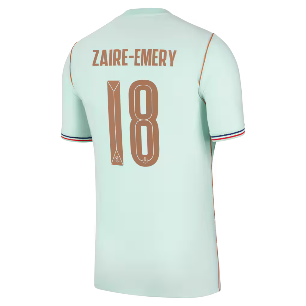 Maillot France Nike FFF Extérieur Stadium 26 avec flocage Zaire-Emery 18