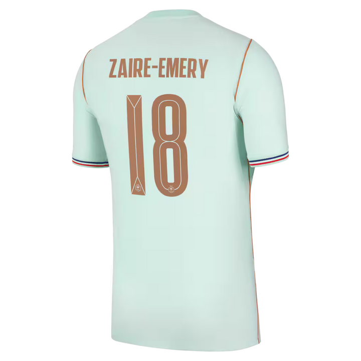 Maillot France Nike FFF Extérieur Stadium 26 avec flocage Zaire-Emery 18