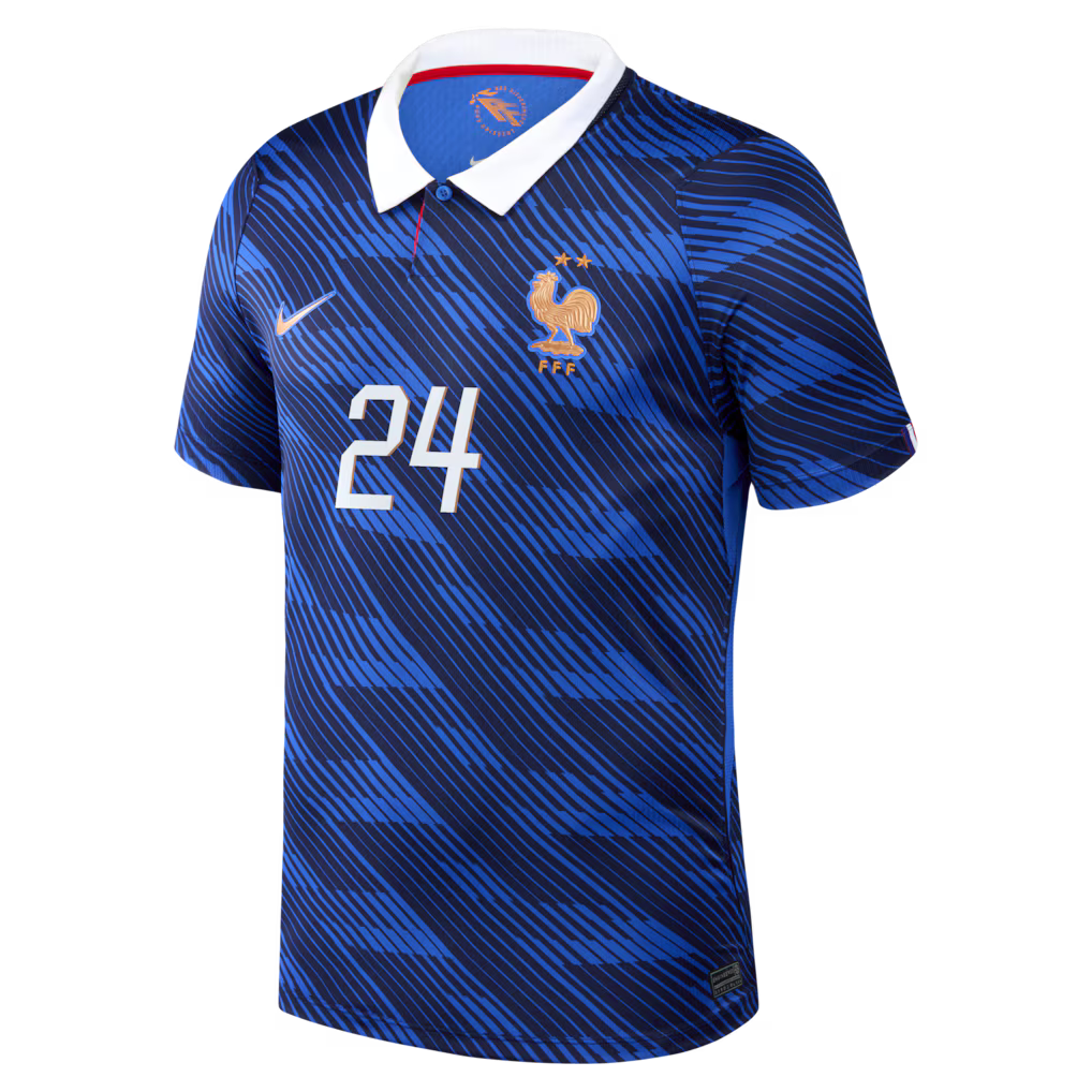 Maillot France Nike FFF Domicile Stadium 26 avec flocage Cherki 24