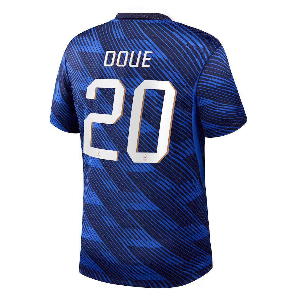 Maillot France Nike FFF Domicile Stadium 26 avec flocage Doue 20