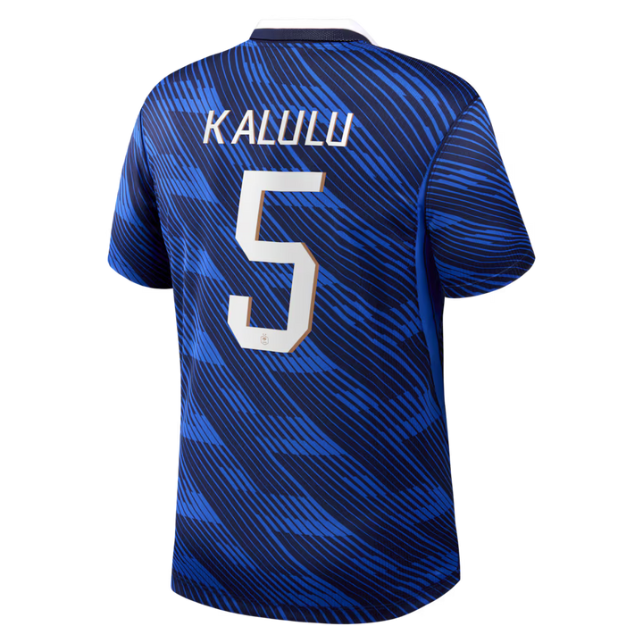 Maillot France Nike FFF Domicile Stadium 26 avec flocage Kalulu 5