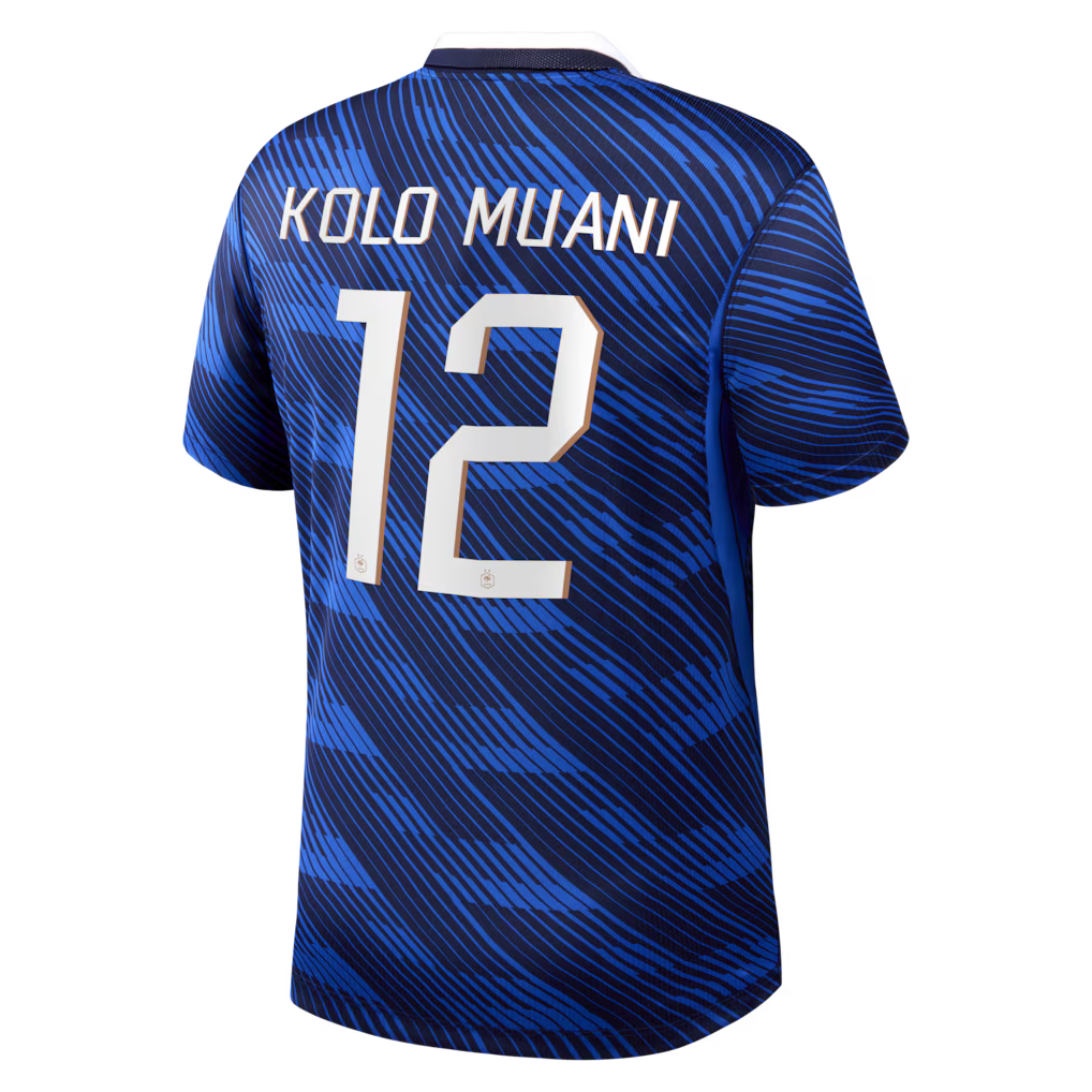 Maillot France Nike FFF Domicile Stadium 26 avec flocage Kolo Muani 12