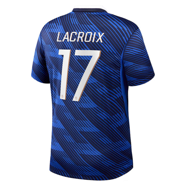 Maillot France Nike FFF Domicile Stadium 26 avec flocage Lacroix 17