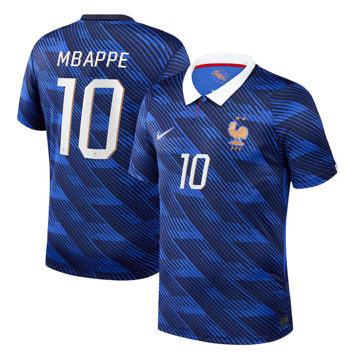 Maillot France Nike FFF Domicile Stadium 26 avec flocage Mbappe 10
