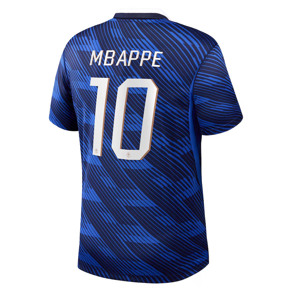 Maillot France Nike FFF Domicile Stadium 26 avec flocage Mbappe 10