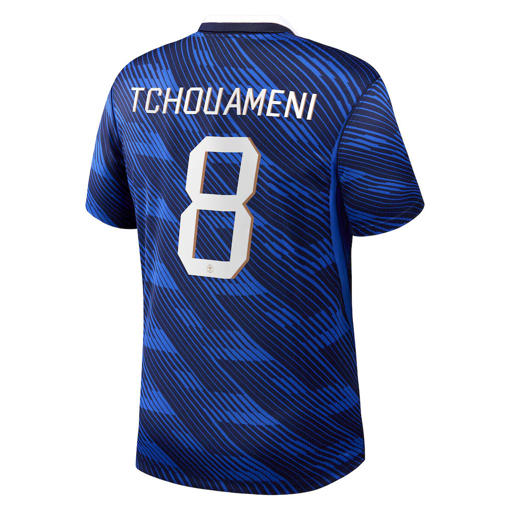 Maillot France Nike FFF Domicile Stadium 26 avec flocage Tchouameni 8