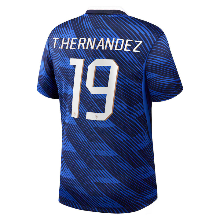 Maillot France Nike FFF Domicile Stadium 26 avec flocage T.Hernandez 19