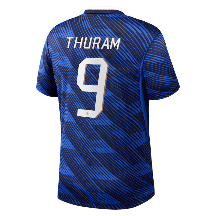 Maillot France Nike FFF Domicile Stadium 26 avec flocage Thuram 9